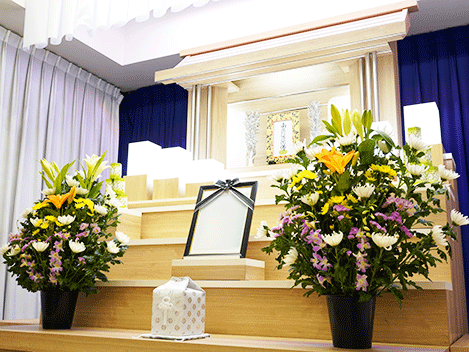 葬儀,箕面市の聖苑第四式場メイプルオールパックプラン１